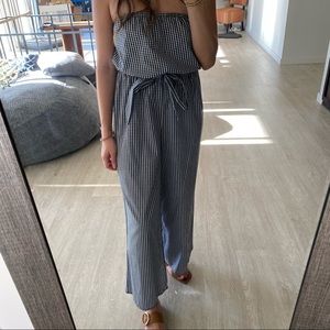 Gingham picnic jumpsuit